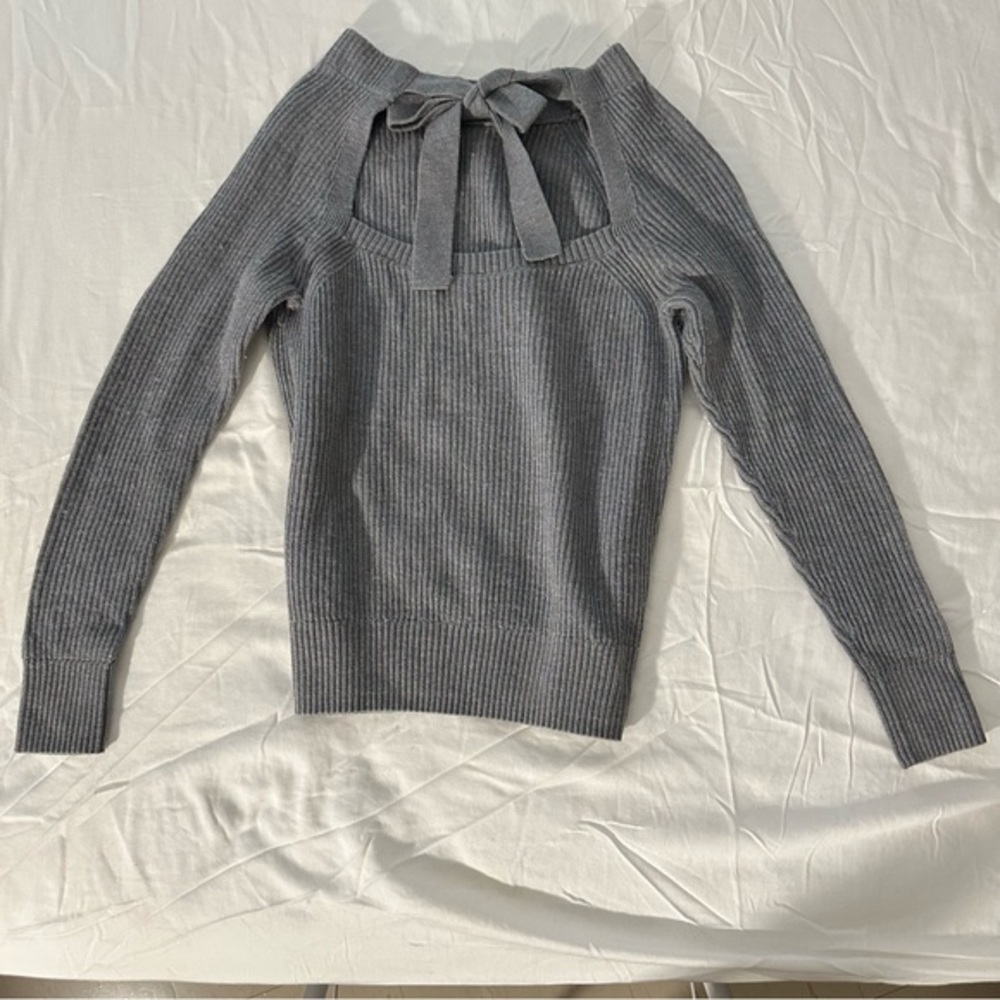 Banana Republic Sweater with Open Back Bow Detail